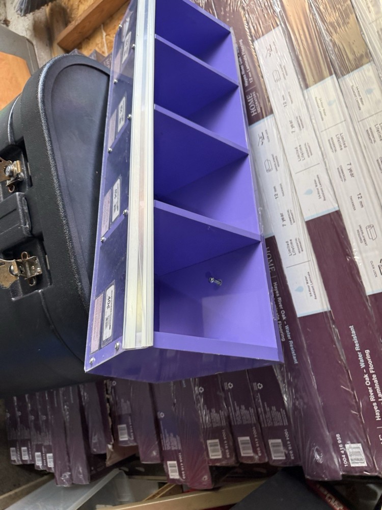 store display shelf container wall mounting clear front open Hanging Container