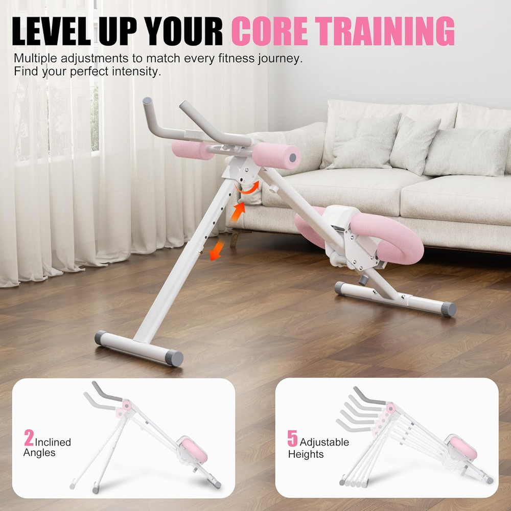 Abdominal Trainers - Adjustable Ab Trainer Machine, Foldable Abdominal Workout E