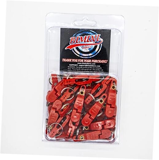 Pro Snap Weights for trolling - Red Clip Red- 25 Clips per pack