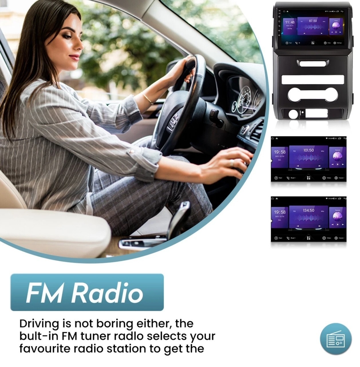 Ford F150 2009-2014 Apple Carplay Android 14 4+32G Car Stereo Radio HEAD UNIT B