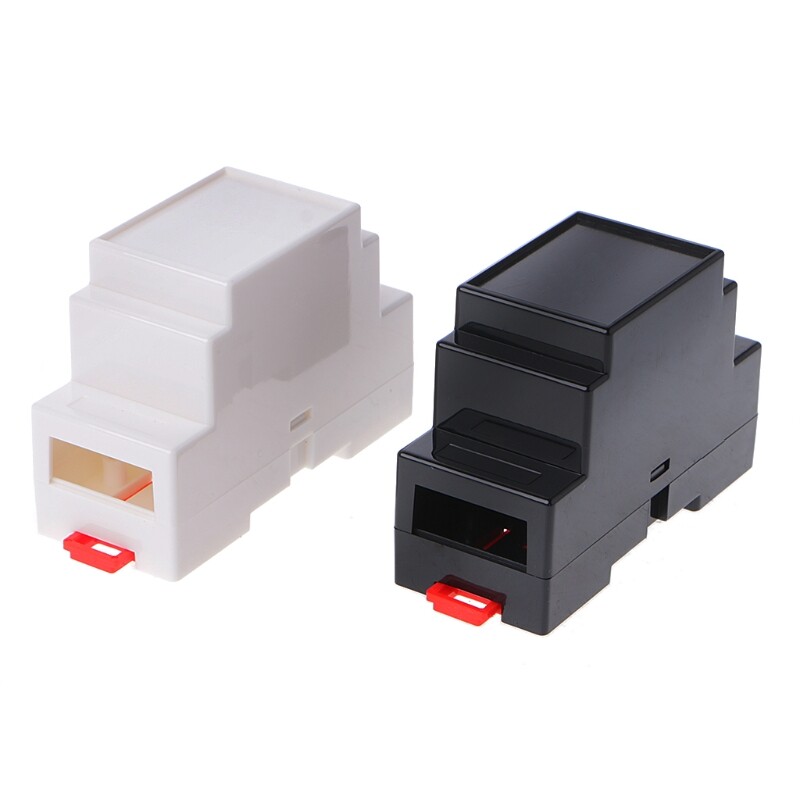 2 Pcs 88x37x59mm Plastic Electronics Box Project for Case DIN PLC Junction