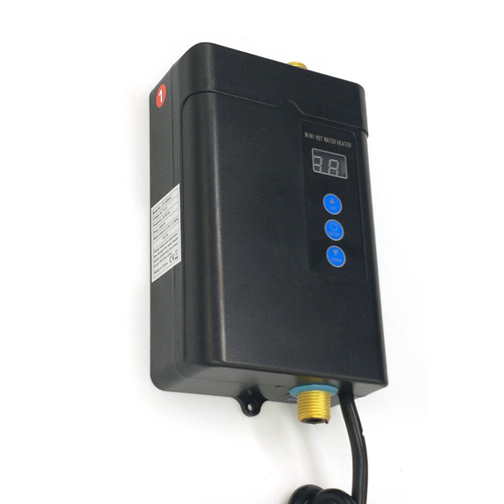 Electric Hot Tankless Water Heater Shower Instant Boiler Kitchen Bathroom 110V