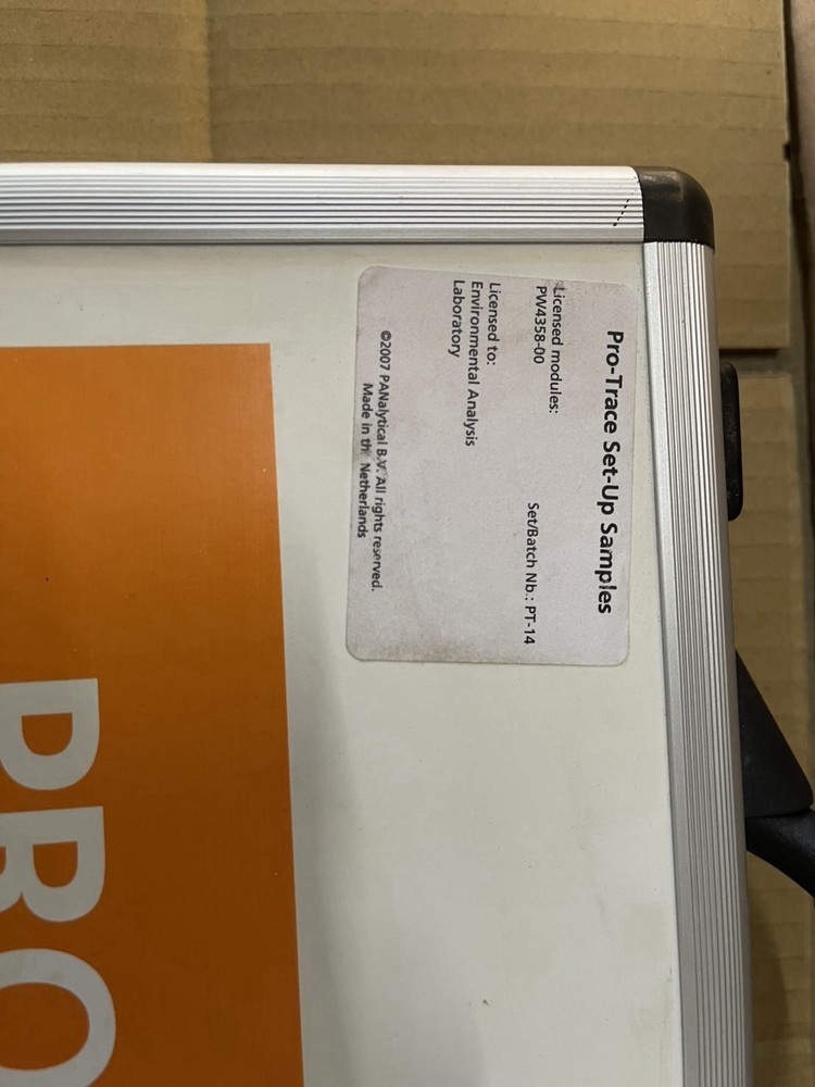 PANalytical PRO-TRACE XRF Calibration Reference Standards Set w/ Case