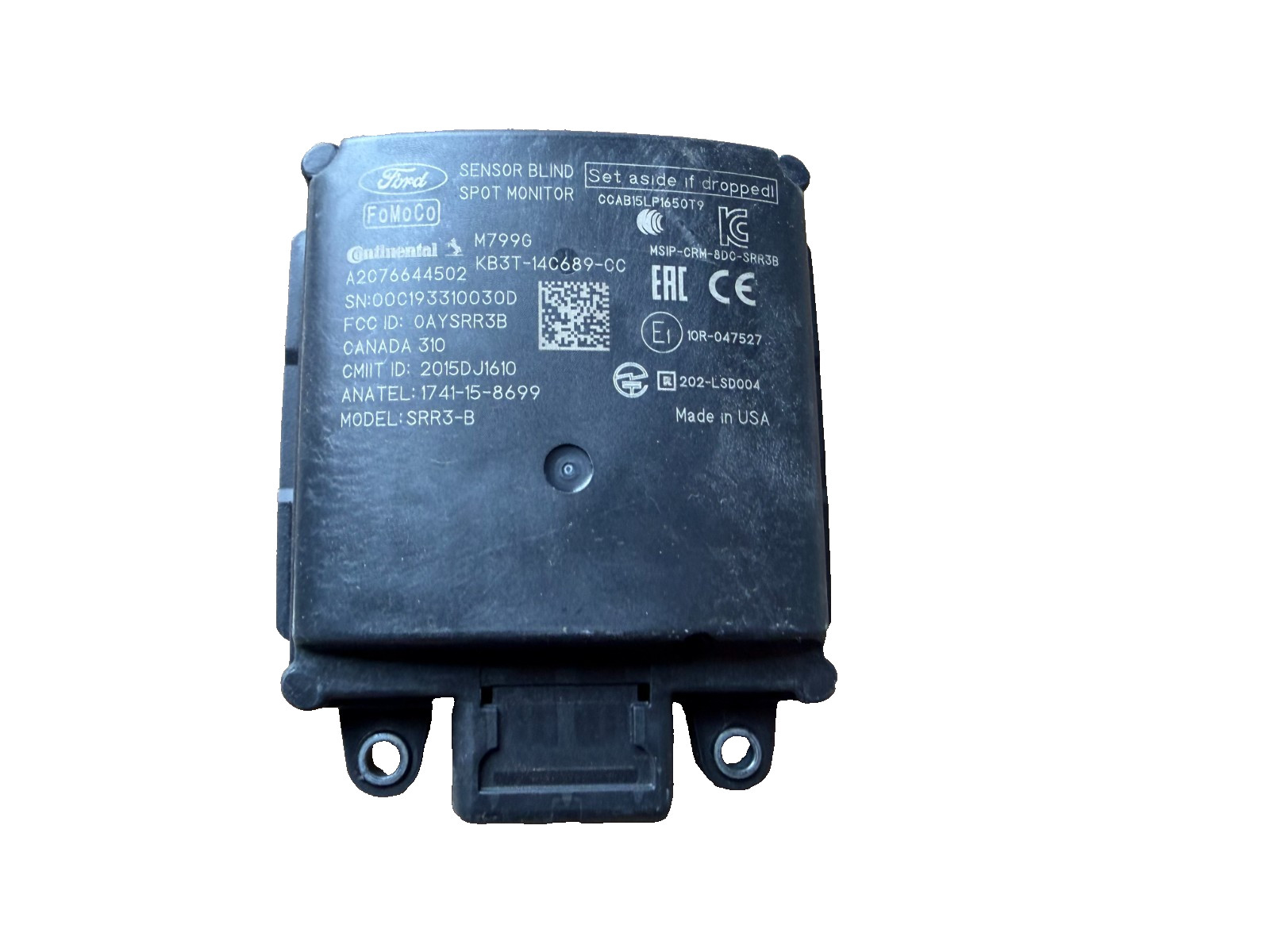 2019-2023 FORD RANGER BLIND SPOT RADAR SENSOR OEM KB3T-14C689-CC