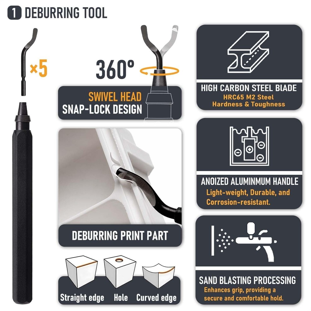 Comprehensive 3D Printer Tools Set – 48 Essential Tools for DIY Printing Mastery