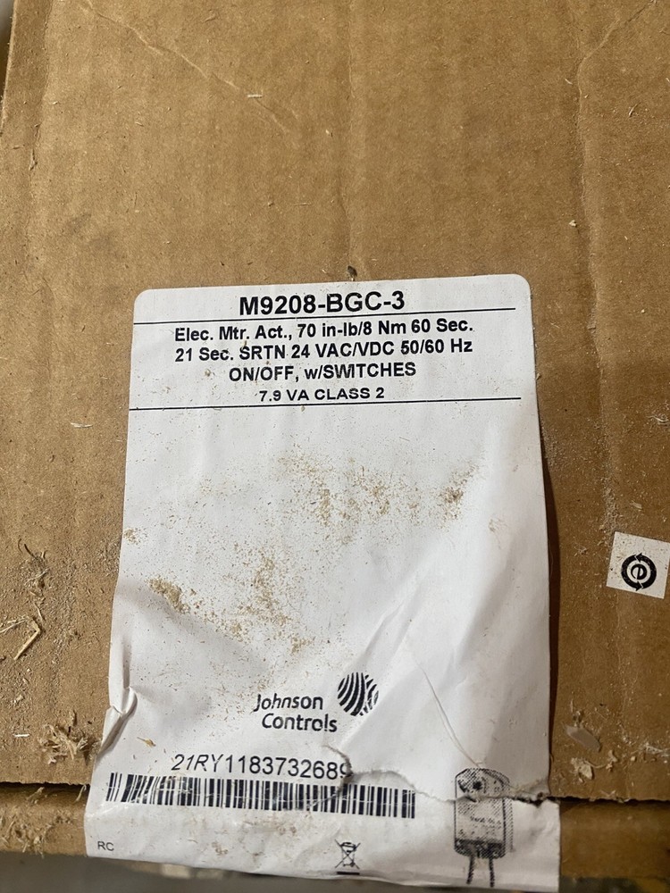 Johnson Controls M9208-bgc-3