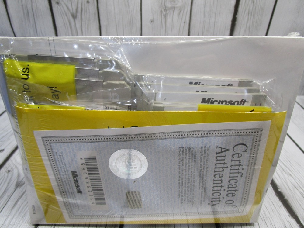 Microsoft MS-DOS and Windows for Workgroups Full Version w/Manual New Sealed