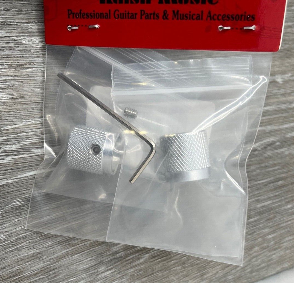 3 Pkgs (6ct Total) KAISH K1832-Silver 17mm Aluminum Pot Knobs w/ Indicator