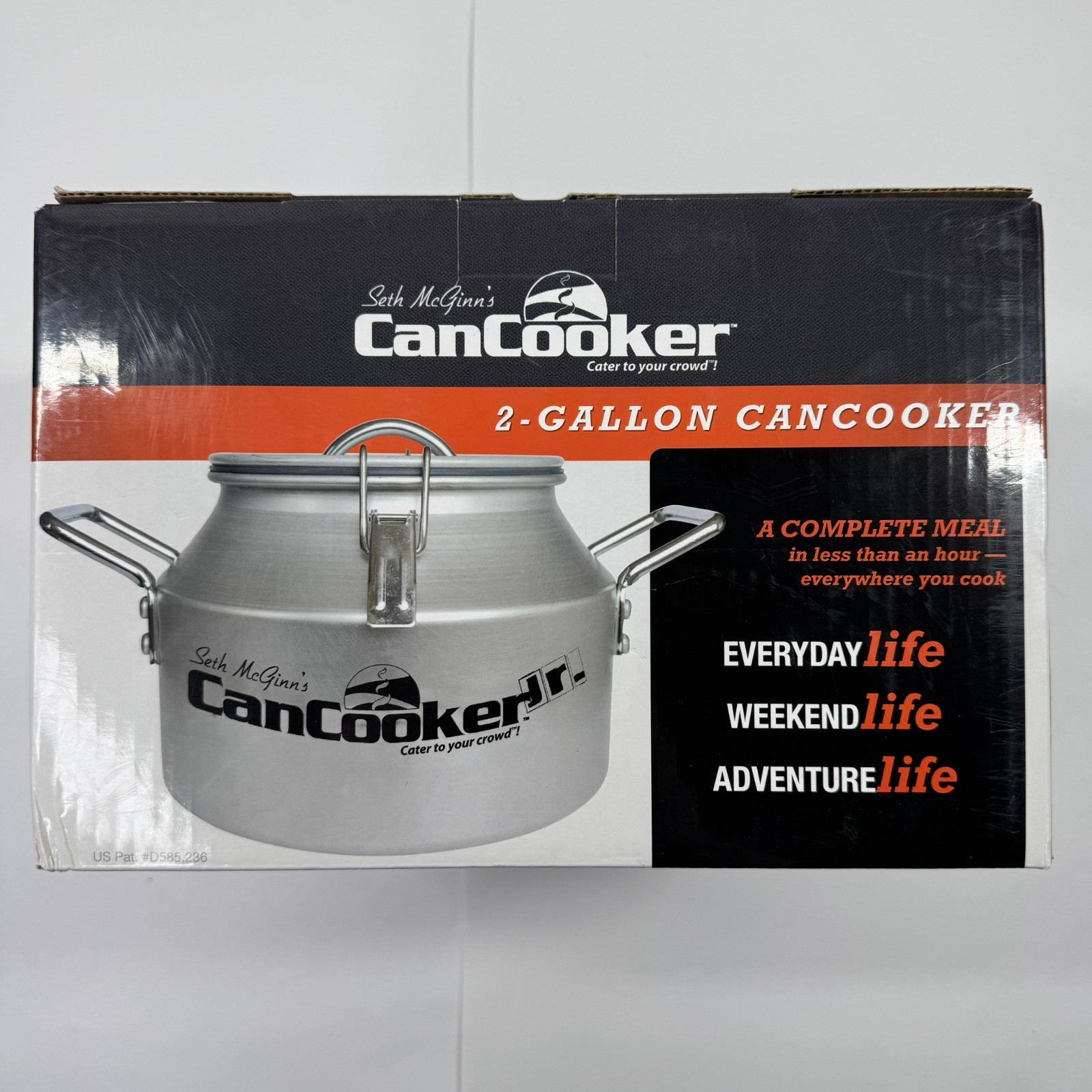 New Open Box Seth McGinns 2 Gallon CanCooker Camping Gear Campfire Stovetop NIB