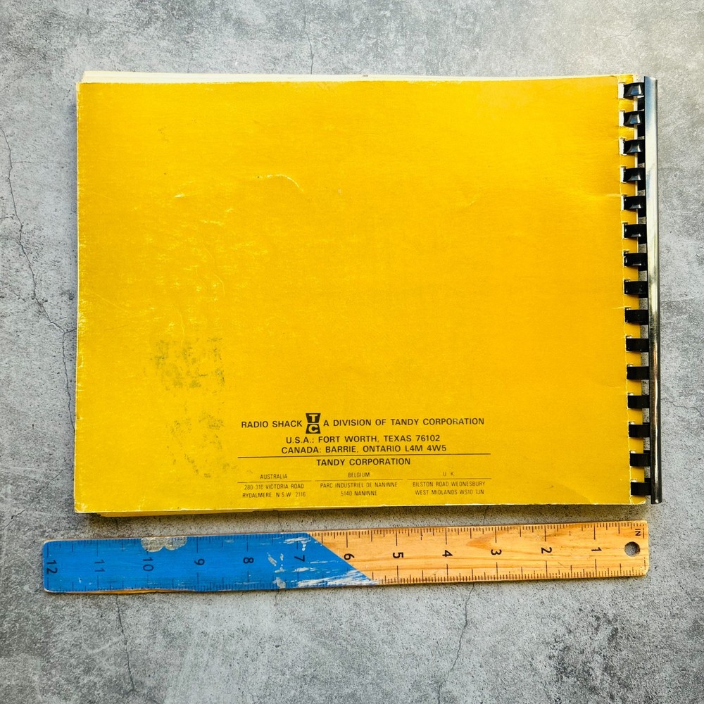 Radio Shack Basic Computer Language Paperback Book 1st Edition 2nd Printing 1978