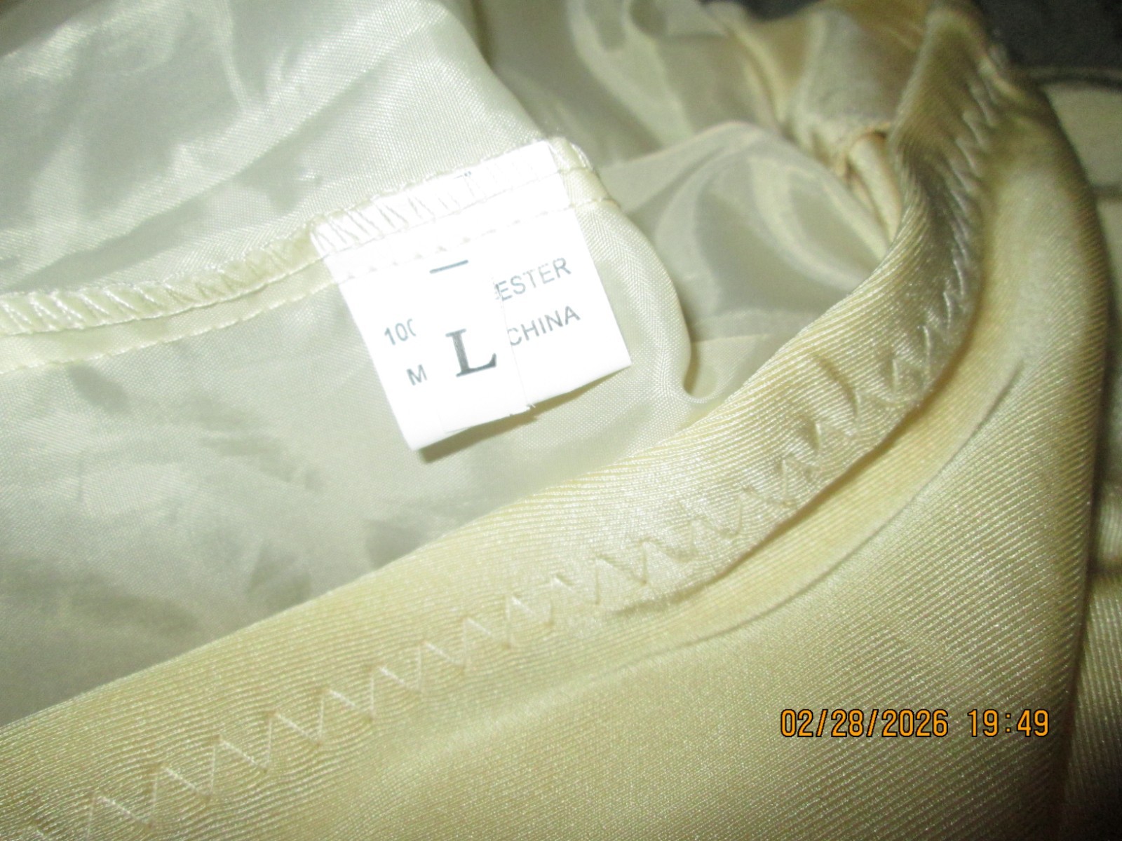 Cream ivory Tutu Petticoat Tulle Slip Skirt Elastic Waist Tiered Large