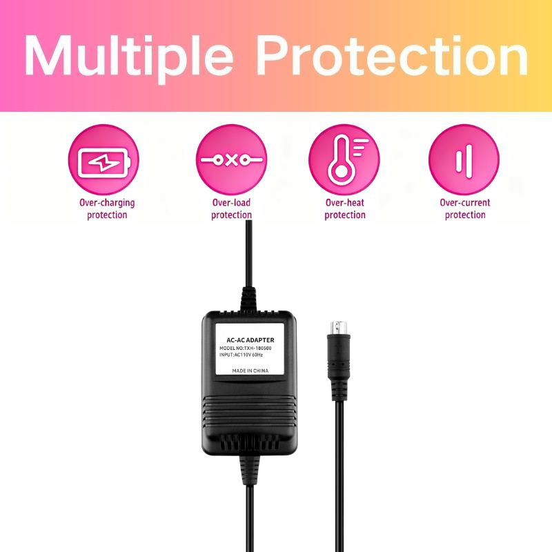 Adapter for Behringer XENYX (502, 1002, 802), 18V Power Supply Mini 3 Pin Din