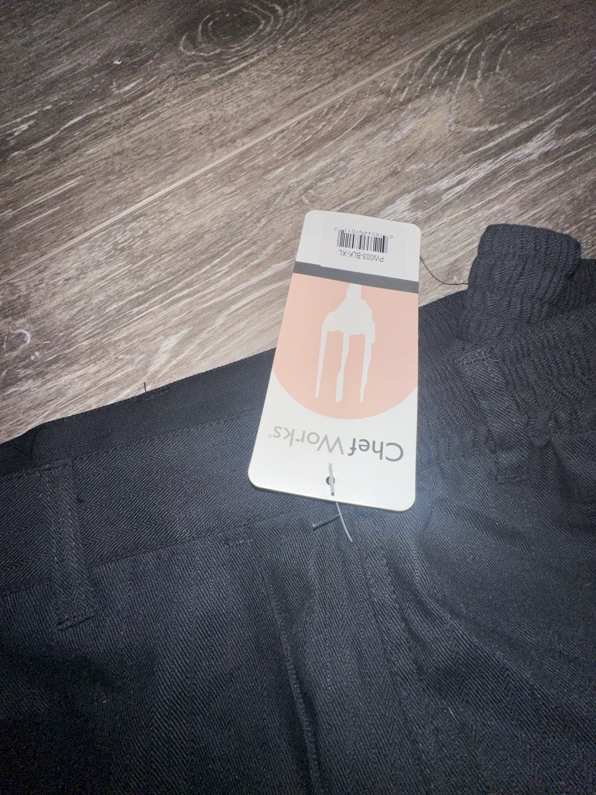 Chef Works Black Pants XL NWT