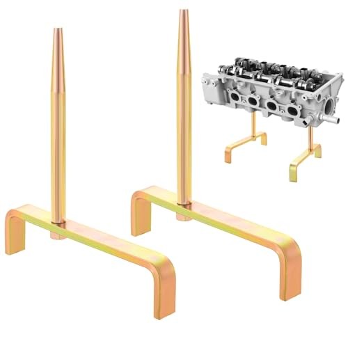 Cylinder Head Stands, 2pc Engine Cylinder Head Bracket with Tapered Mandrels,