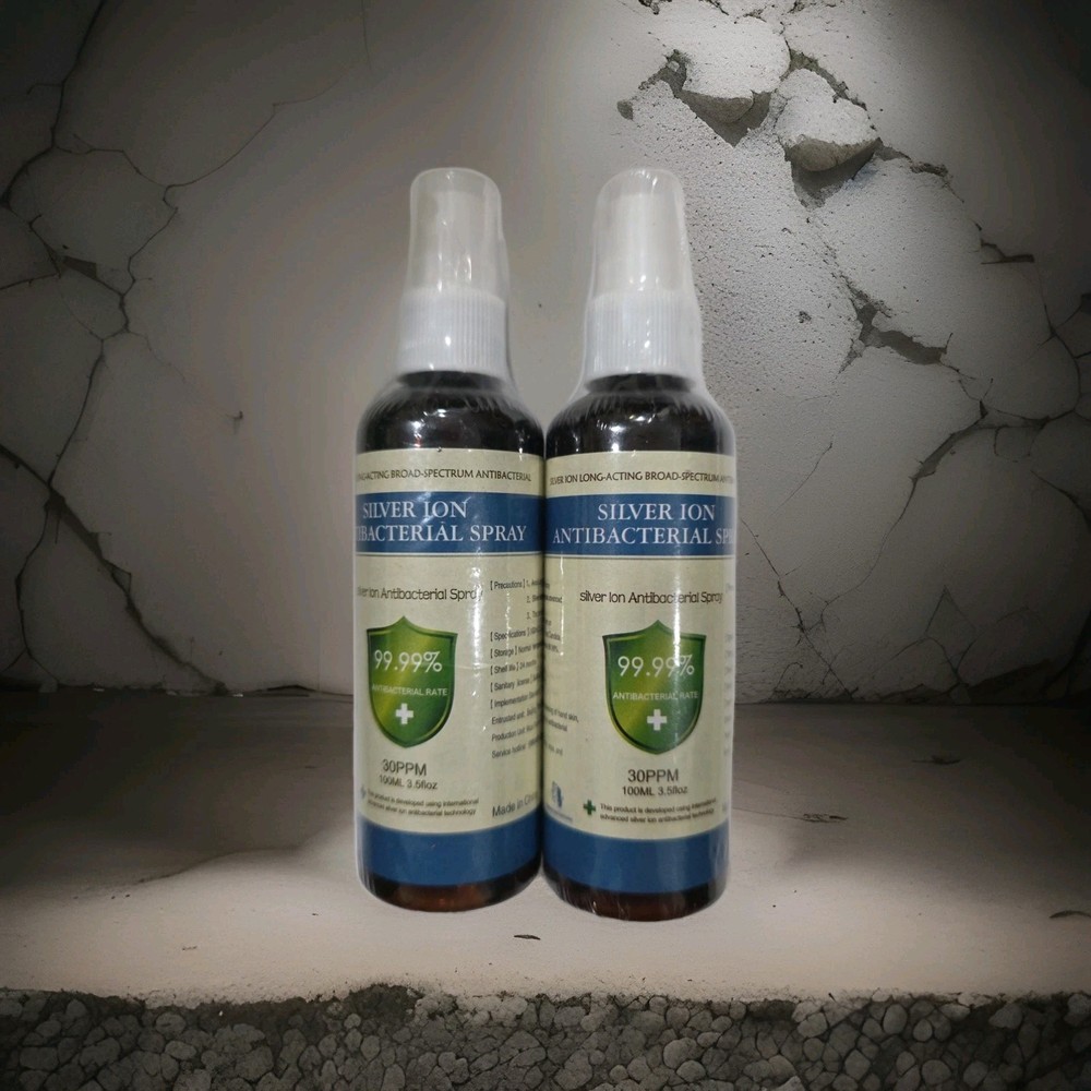 Silver Ion Spray 100ml Surface Cleaning Spray Multi-Purpose 2 Pack NEW