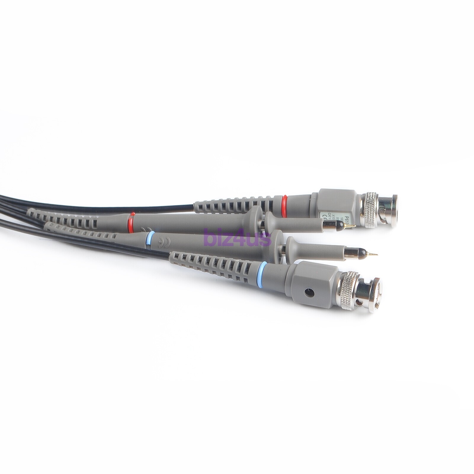 2xFor BNC Oscilloscope Probe Kit P6100 100MHz 1X 10X Precision Scope Clip Probes