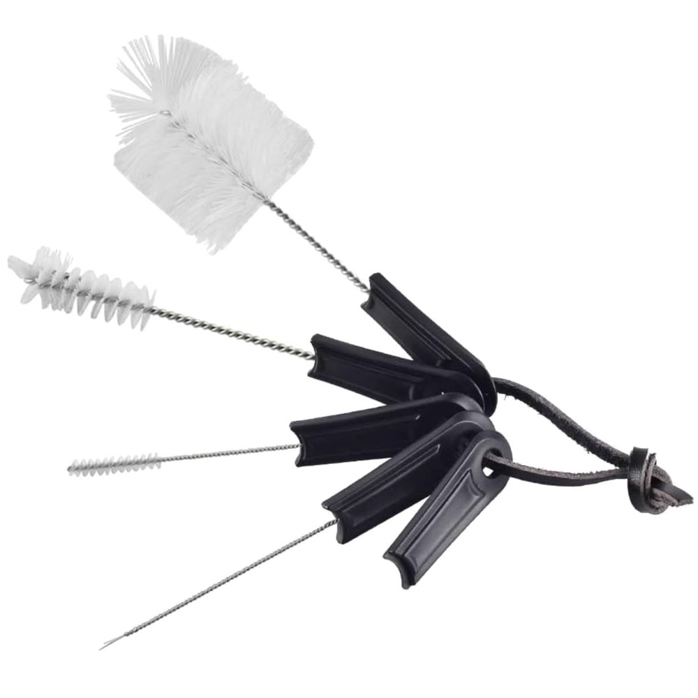 Essential 5-Piece Espresso Cleaning Brush Pack with Space-saving Hanging Feature