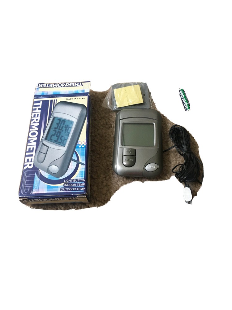 Digital Portable Thermometer with Sensor Gray Medical