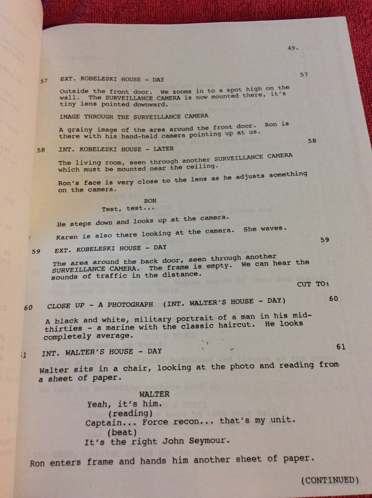 ORIGINAL SCRIPT INTERVIEW WITH THE ASSASSIN RAYMOND J BARRY NEIL BURGER