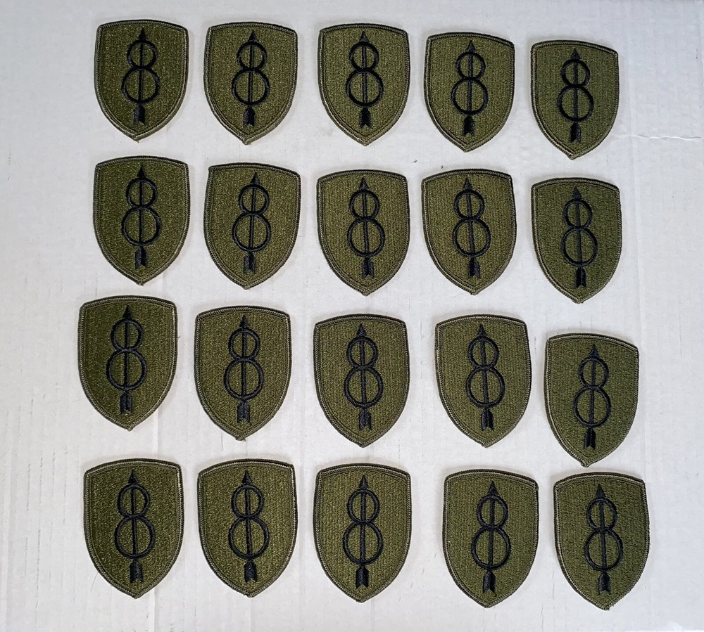 8th Infantry Division Subdued U.S. Army Shoulder Patch Insignia -ONE-(1)-PATCH**