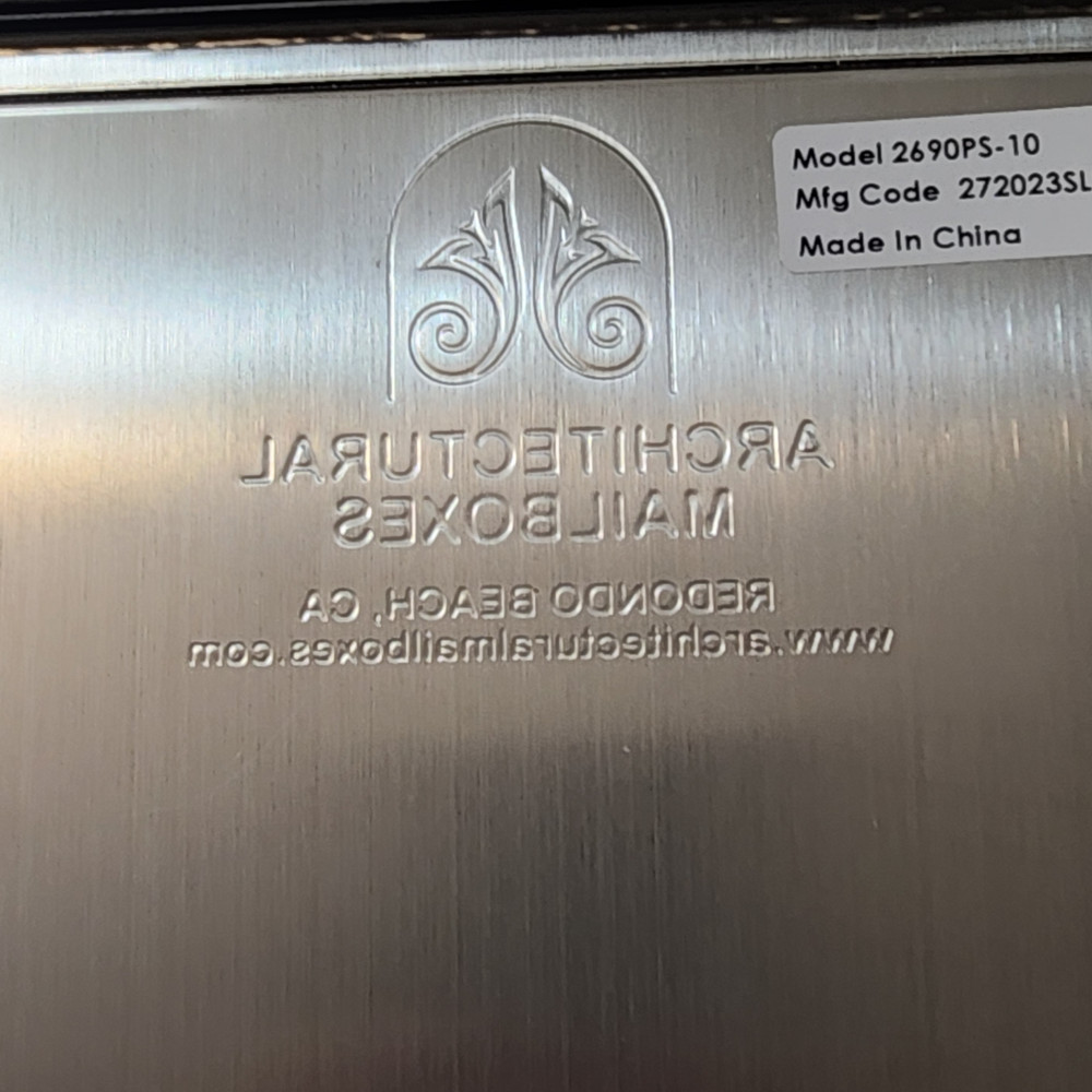 Architectural Mailboxes Venice Stainless Steel Wall Mount Mailbox Small