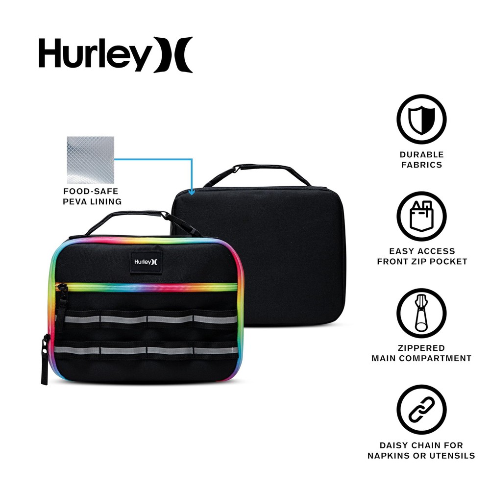 School Lunch Tote Black/Multi
