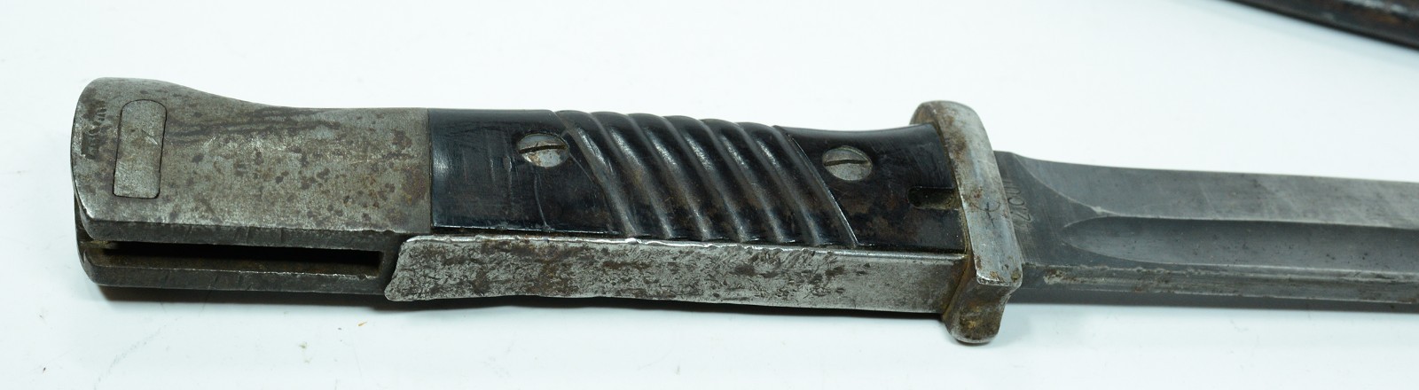 WWII 1942 German cul Ernst Pack K98 Rifle M1884/98 3rd Pattern Bayonet, Scabbard