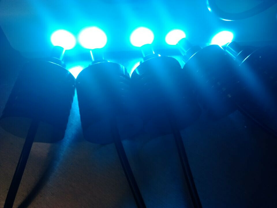 Adjustable LED Coaxial Light Source Microscope Spot Lamp Brightness 90V-240V