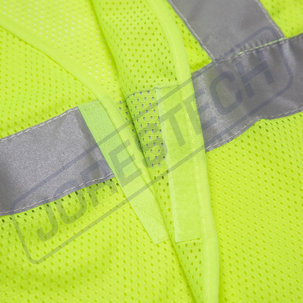 Safety Vest Crew Printed Pockets Class 2 Reflective High Vis JORESTECH