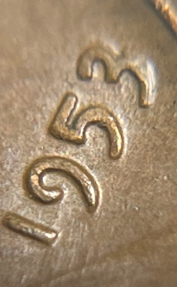 1953 Wheat Penny Error DDO Doubling In Date