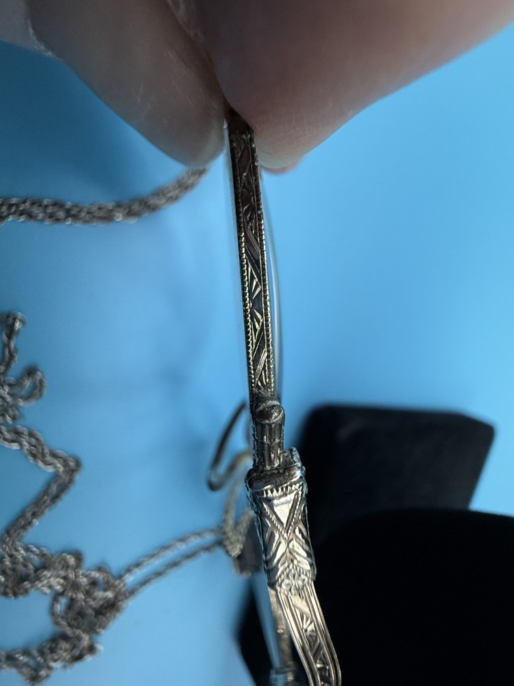 Victorian Silver Lorgnette Reading Glasses