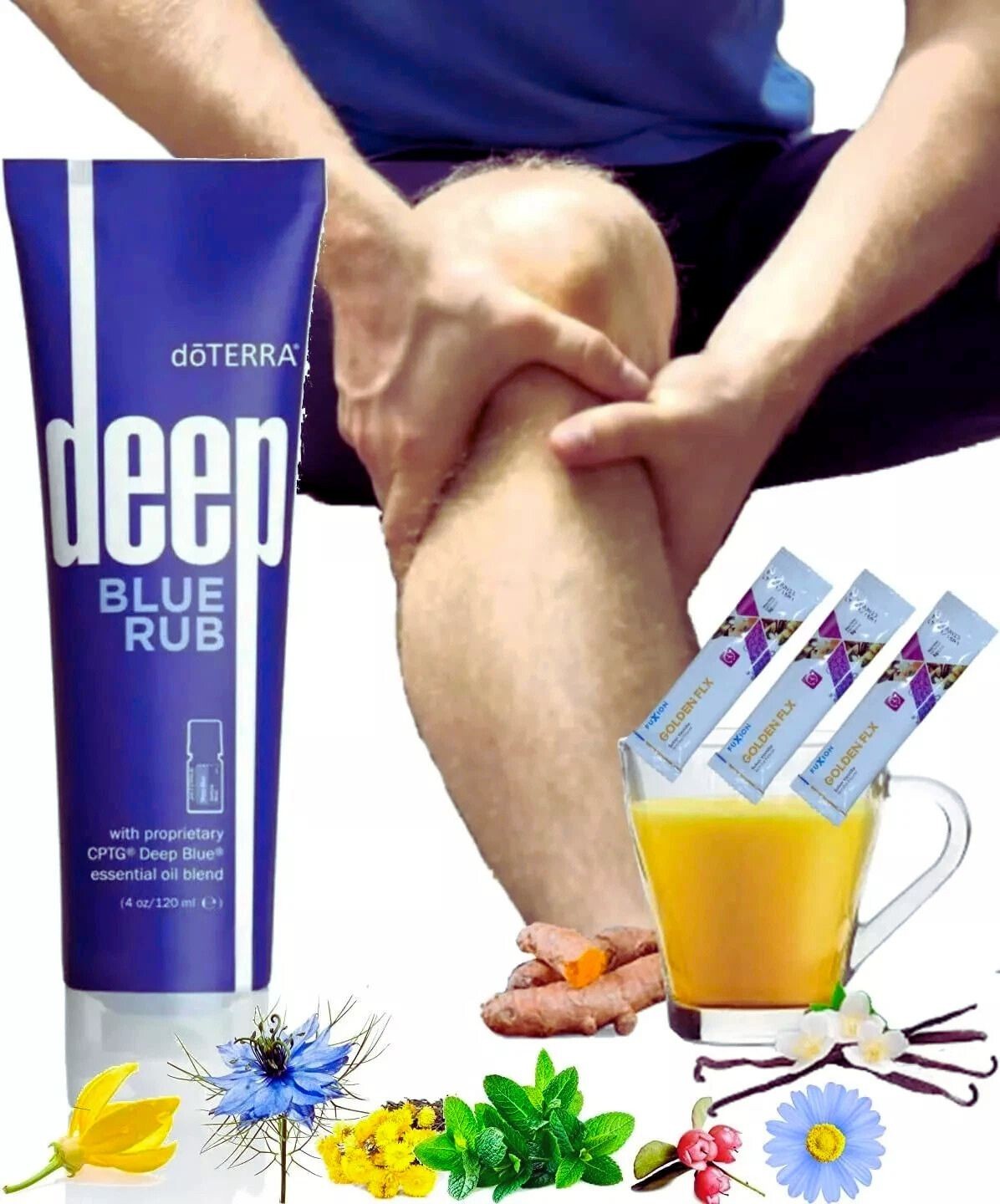 2PACK DoTerra Deep Blue Rub Topical Cream New Sealed 4oz/120ml -US Free Shipping