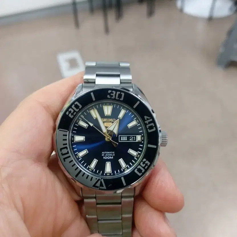 Seiko Automatic Blue Diver Watch