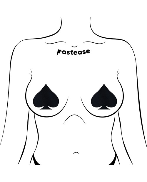 Nipple Pasties Pastease Basic Liquid Spade Sheer One Nipple Covers