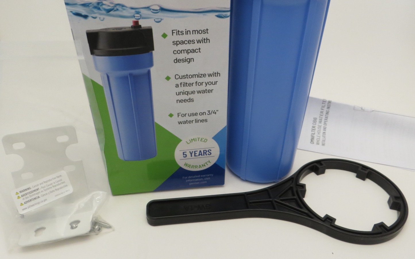 Pentair OMNIFilter Whole Home 10" Standard Big OB6 Water filter housing