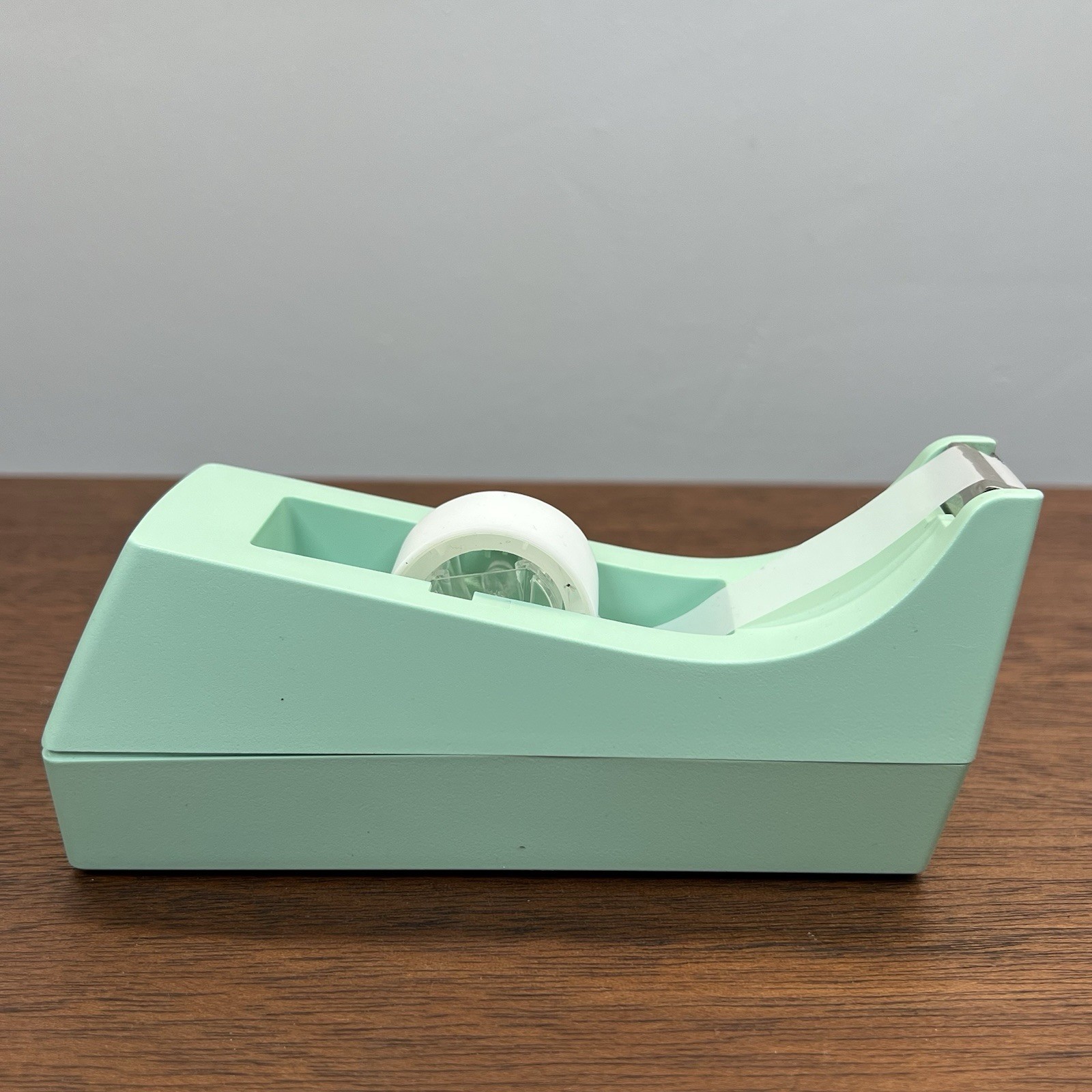 Mint Green Scotch C-38 Weighted Desk Tape Dispenser 3M USA Retro