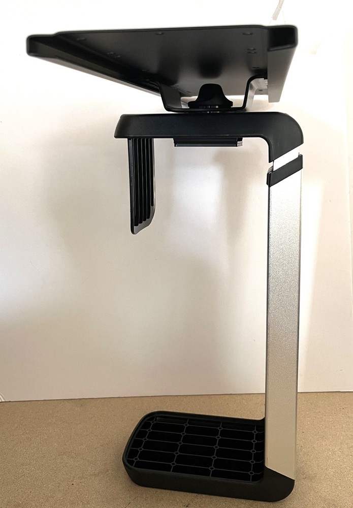 Humanscale CPU600 Adjustable Under-desk CPU Holder Black/Silver with mount Plate