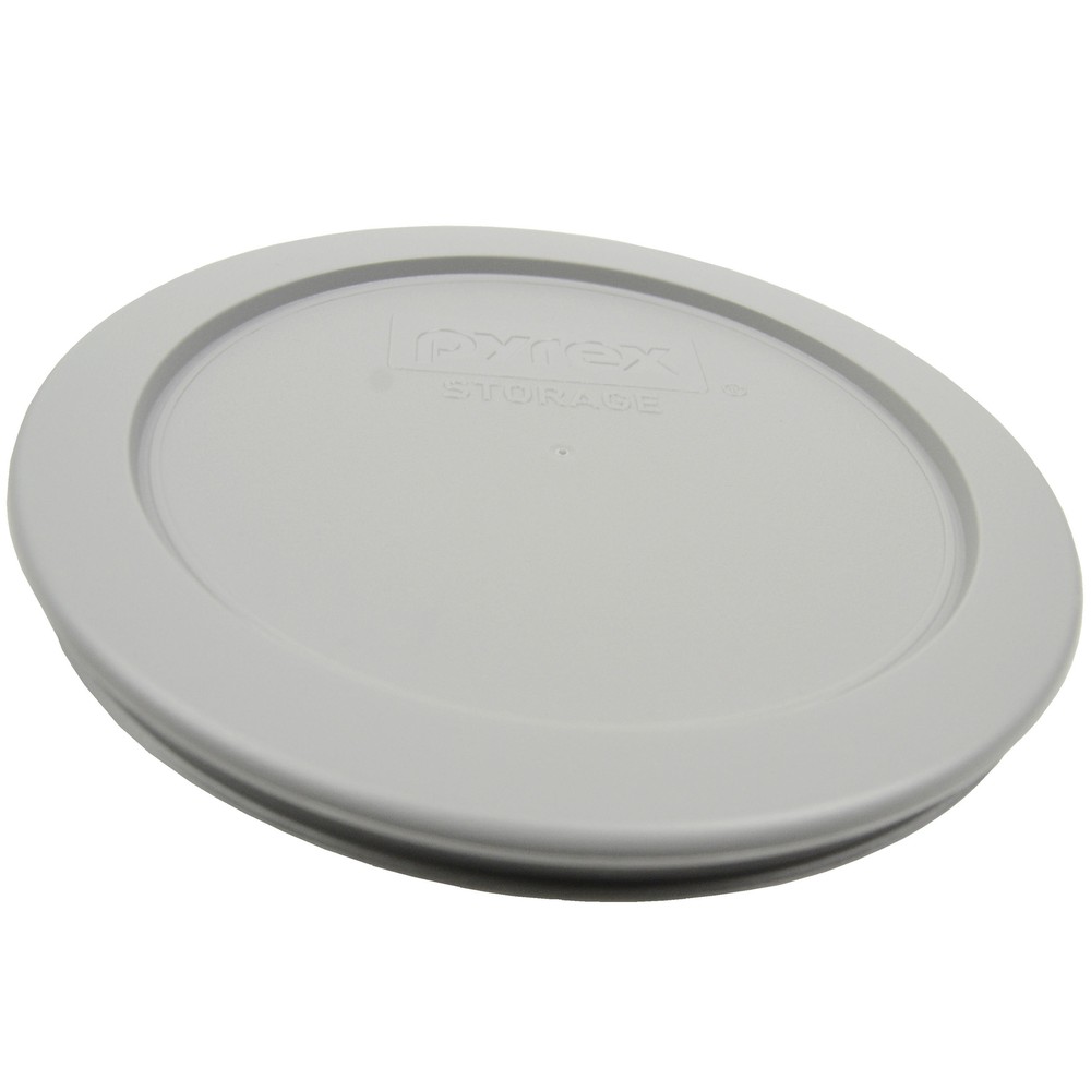 Pyrex 7200-PC Jet Gray Round Plastic Replacement Lid Cover (4-Pack)