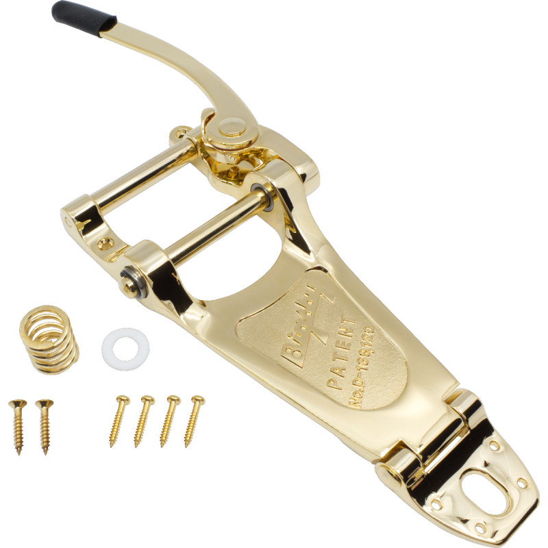 Vibrato, Bigsby, B7, for arch-top electrics, gold face