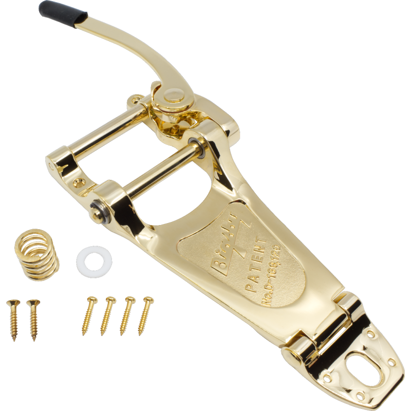 Vibrato, Bigsby, B7, for arch-top electrics, gold face