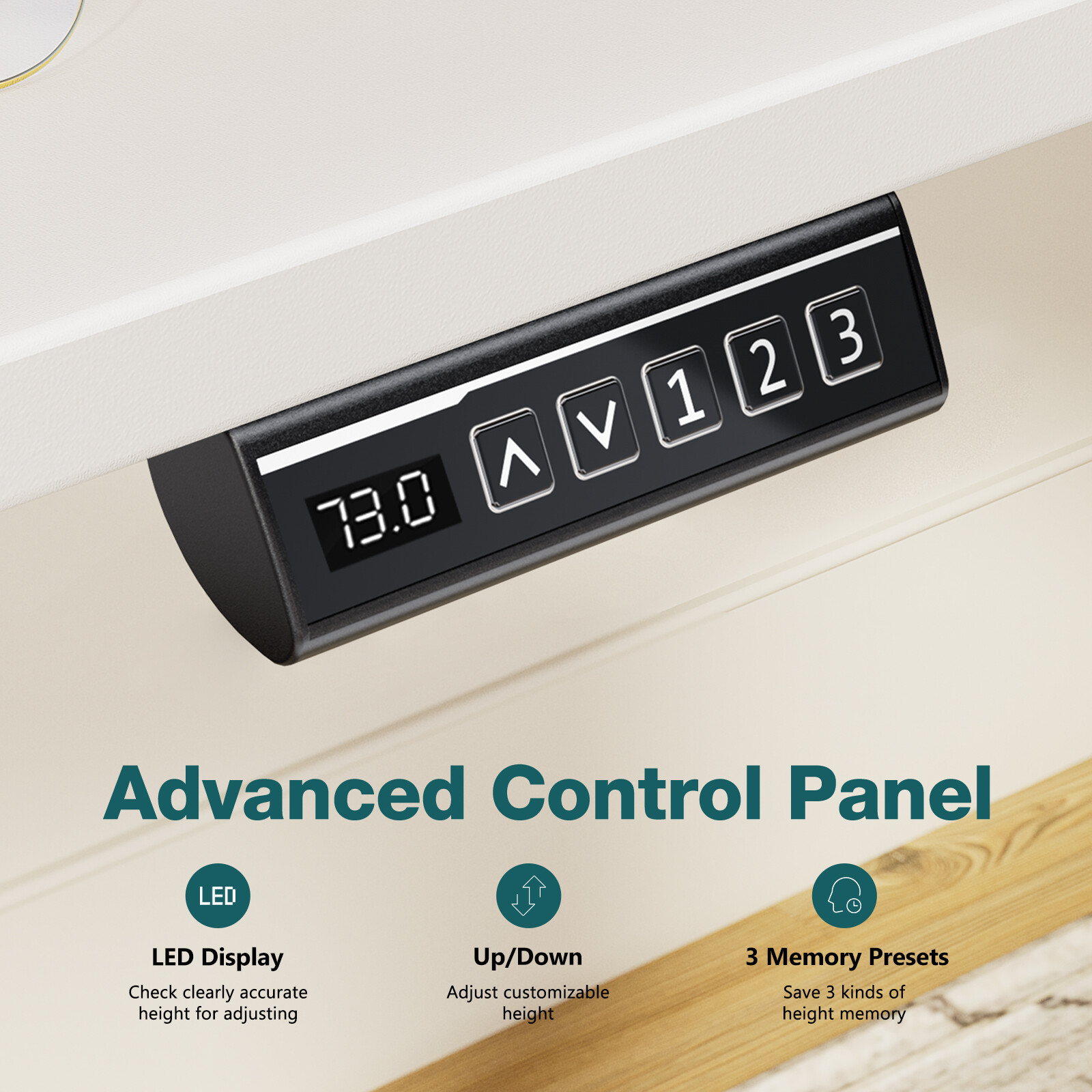 Electric Standing Desk - 40/48/55/63 x 24 inch Adjustable Sit to Stand Up Desk