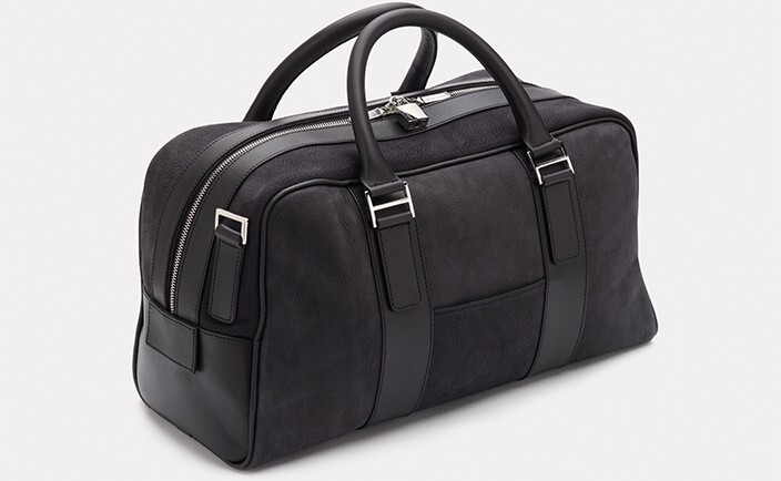 Aston Martin Black Fabric Holdall - Medium