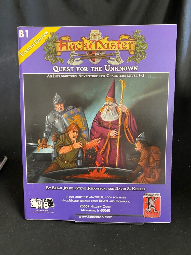 HackMaster RPG : Quest for the Unknown (Kenzer & Co, 2002, EX)