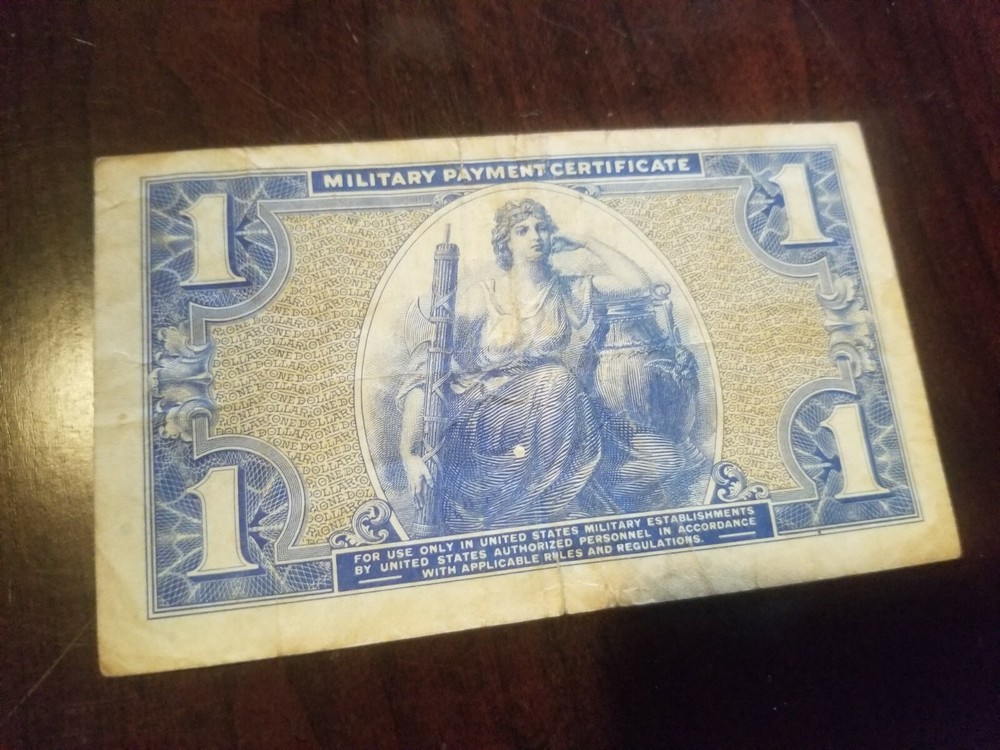 1 dollar military payment certificate ww11