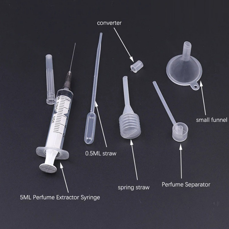 12pcs/Set Perfume Dispenser Refill Diffuser Syringe Straw Dropper Funnel Tools