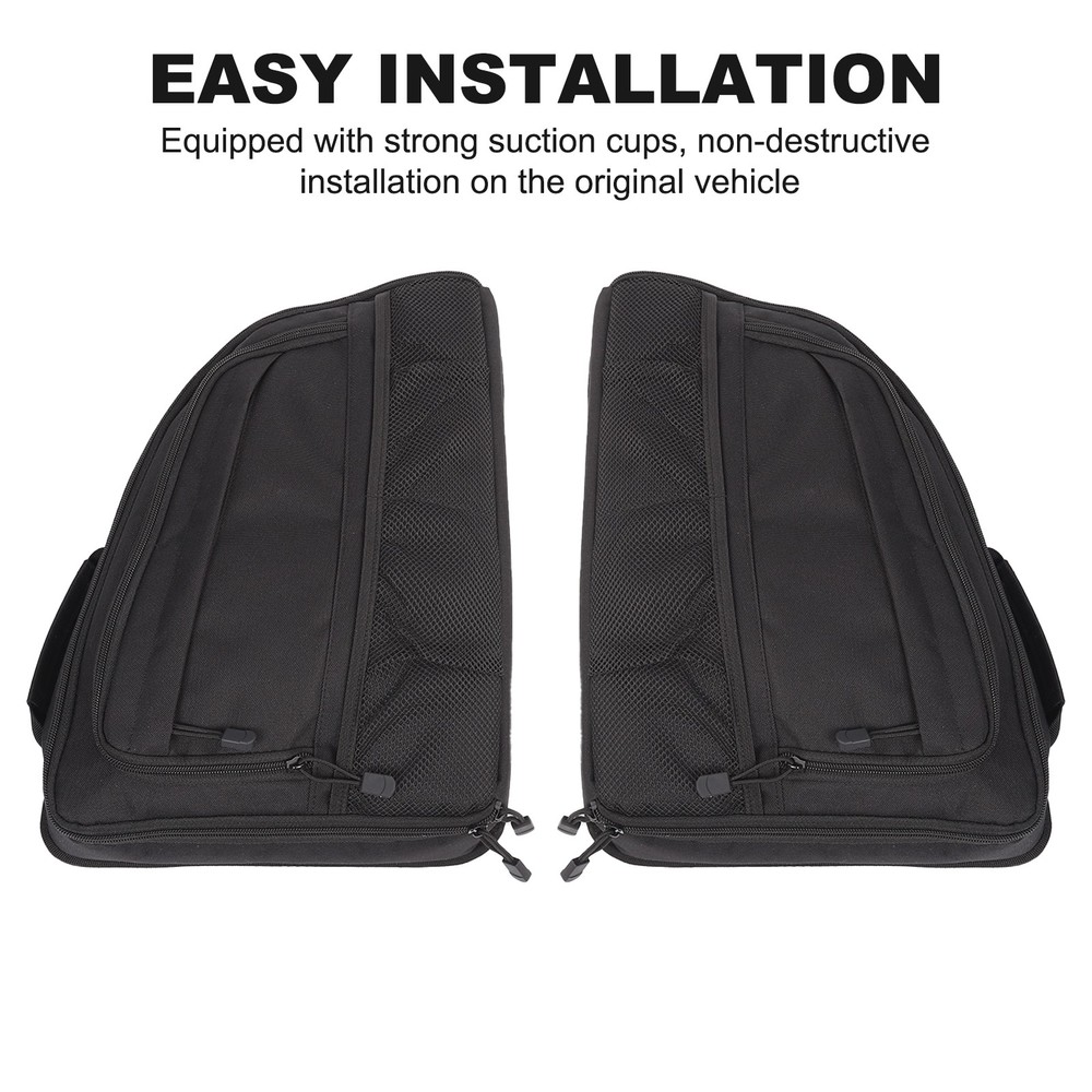 2PCS Black Tailgate Window Package Bag For Cadillac XT6 2020+