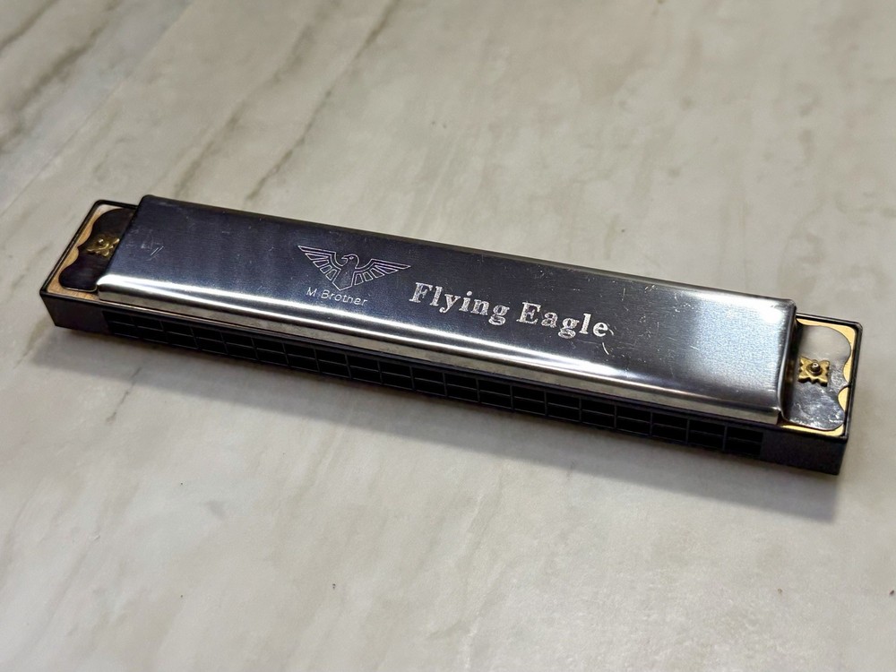 M. Brother Flying Eagle 20-Hole Harmonica w/ Original Box