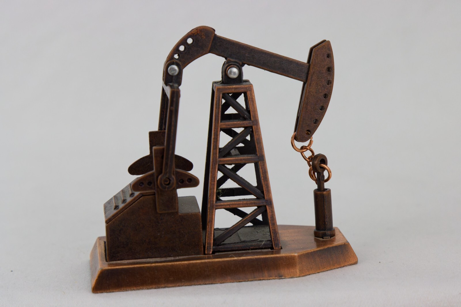 Oil, Trucking and Land Advert Items; Wood Box, Pencil Sharpener and Pens/Pencils