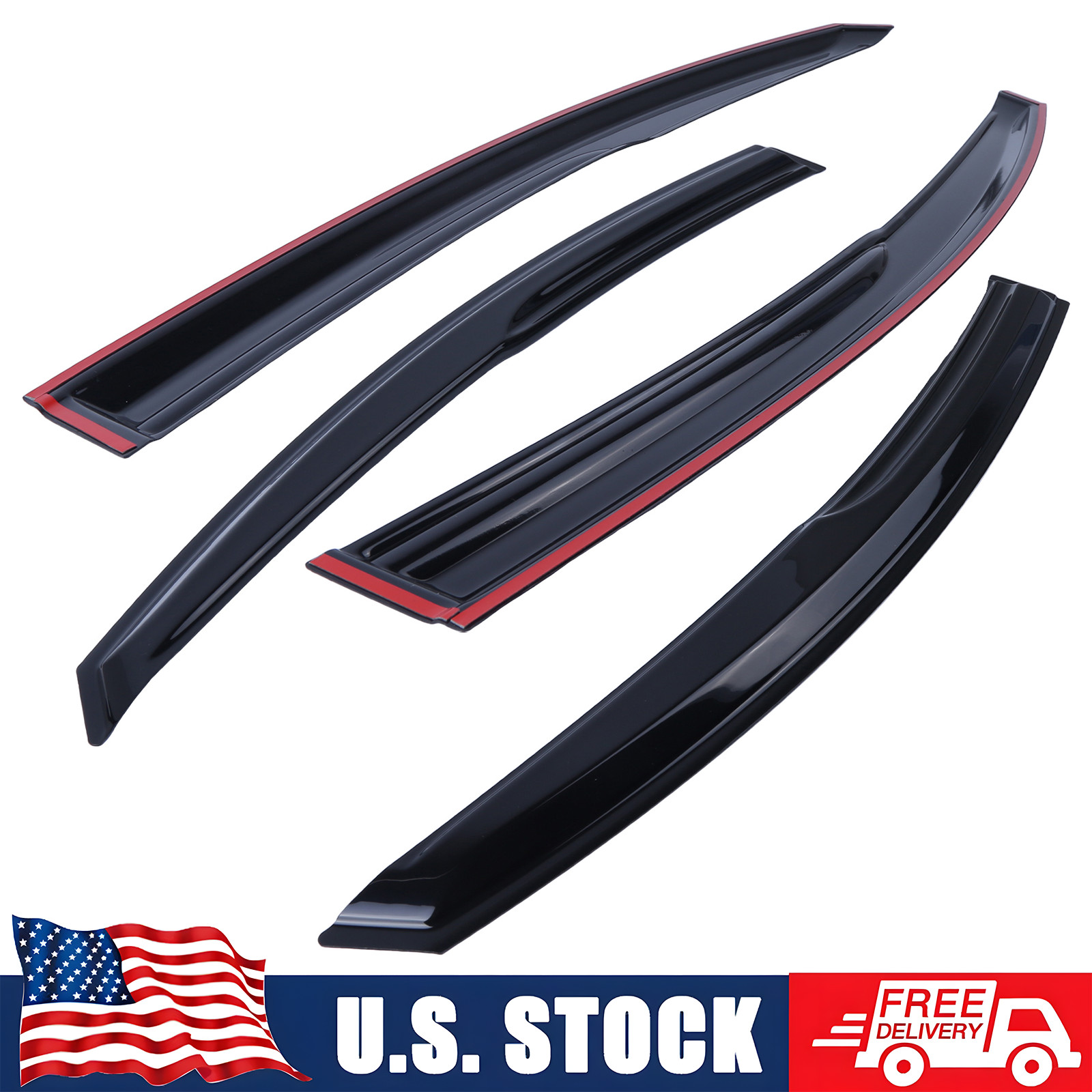 4Pcs Wind Deflectors Window Vent Visors For Toyota Camry 4 Door Sedan 2025-2026