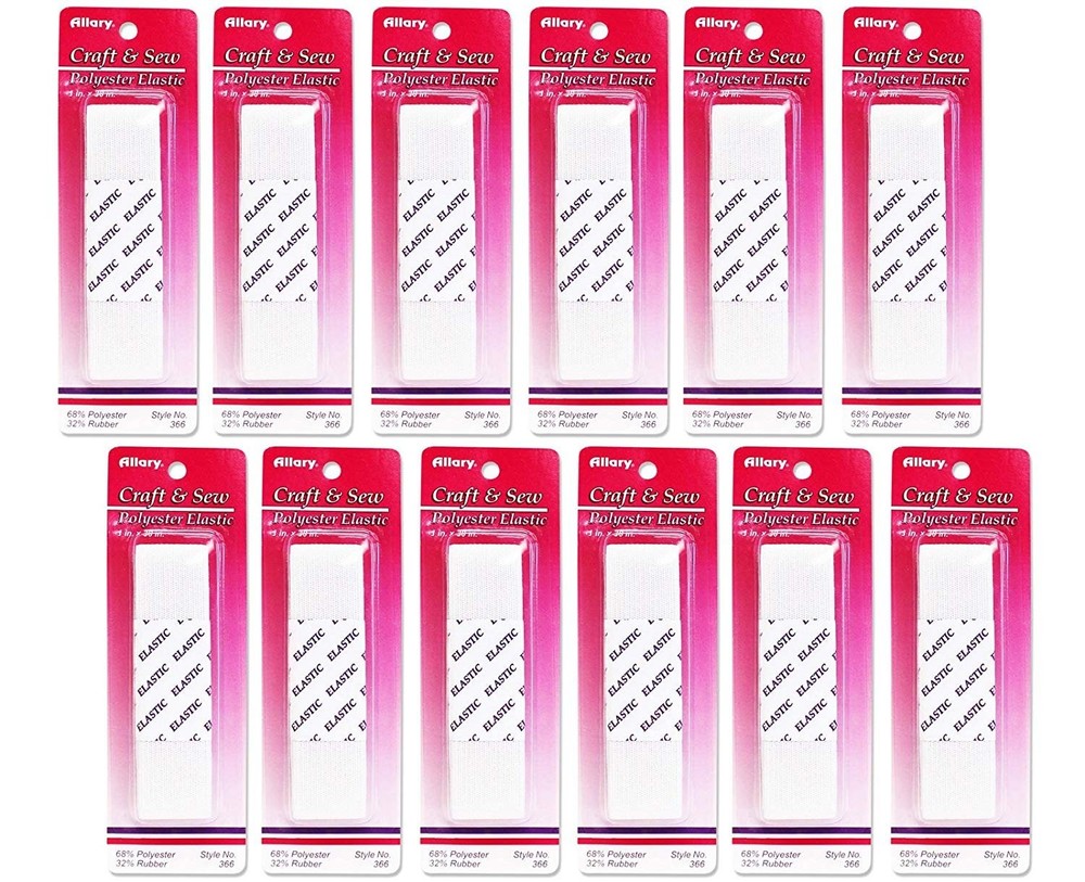 Allary 366 - 1" x 30" Polyester Elastic - Multipacks